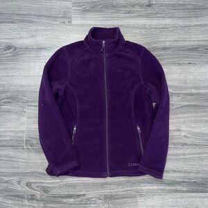 L.L. Bean Full-Zip Fleece Woman's Size M Jacket Coat Sweater